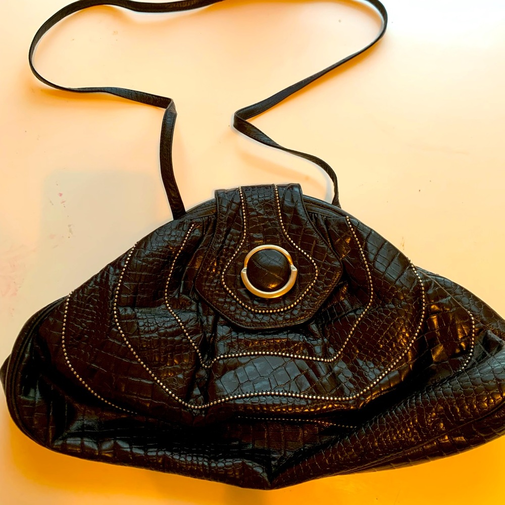 Sharif croc leather handbag